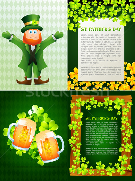 collection of saint patrick' s day background illustration Stock photo © Pinnacleanimates