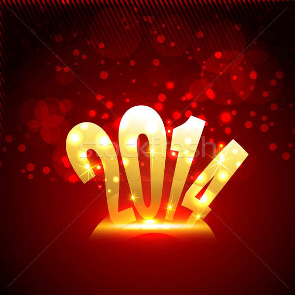 golden happy new year design Stock photo © Pinnacleanimates