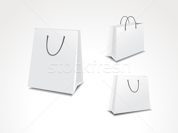 illustration set of three paper shopping bags. Stock photo © Pinnacleanimates