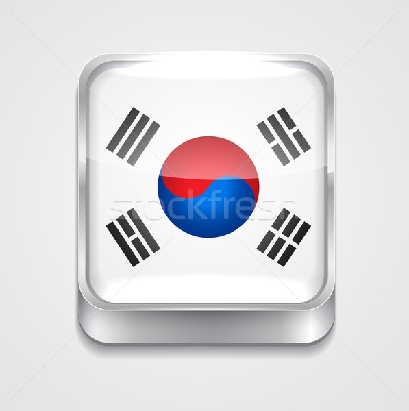 flag of south korea Stock photo © Pinnacleanimates