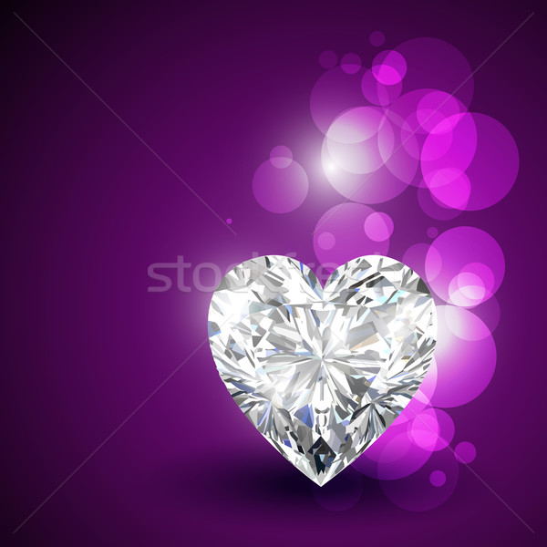 Foto stock: Valentine · coração · belo · diamante · forma · corações