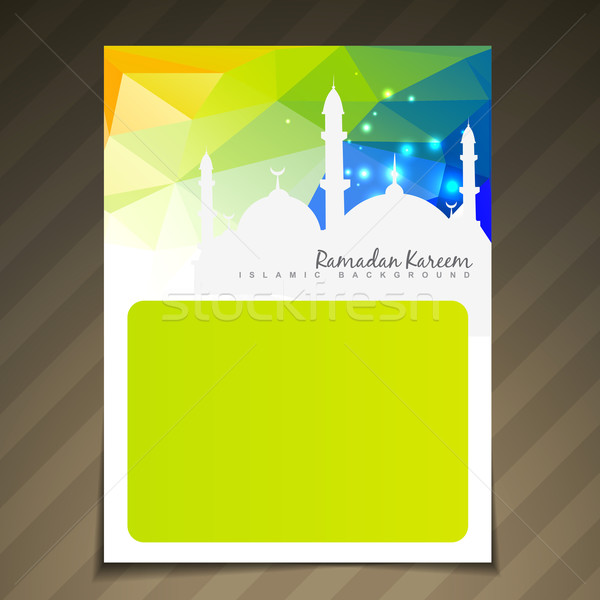 shiny islamic festival template Stock photo © Pinnacleanimates