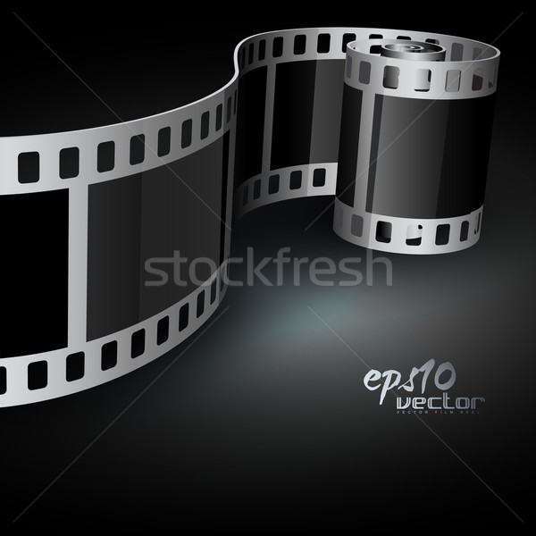 Realista vetor filme 3D rolo de filme Foto stock © Pinnacleanimates