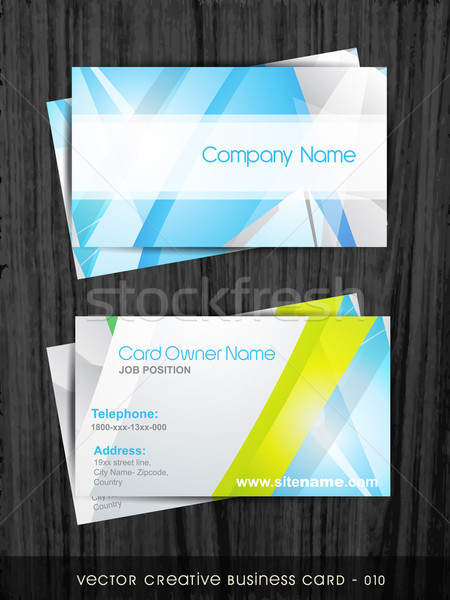 business card template Stock photo © Pinnacleanimates