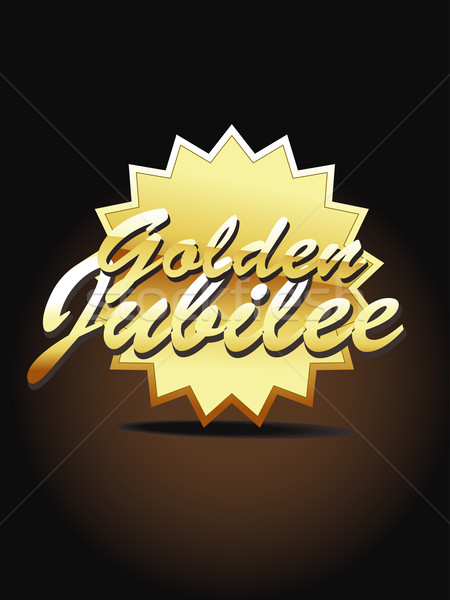 Gold jubilee vector art Stock photo © Pinnacleanimates