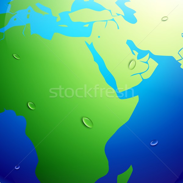 Pământ hartă vector incalzirea globala efect abstract Imagine de stoc © Pinnacleanimates