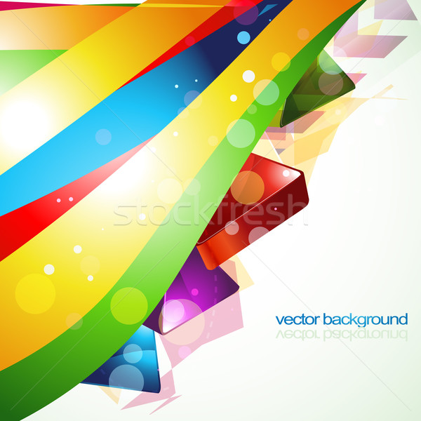 stylish wave background design artwork Stock photo © Pinnacleanimates