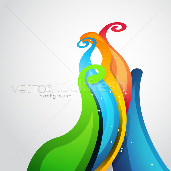 colorful wave Stock photo © Pinnacleanimates
