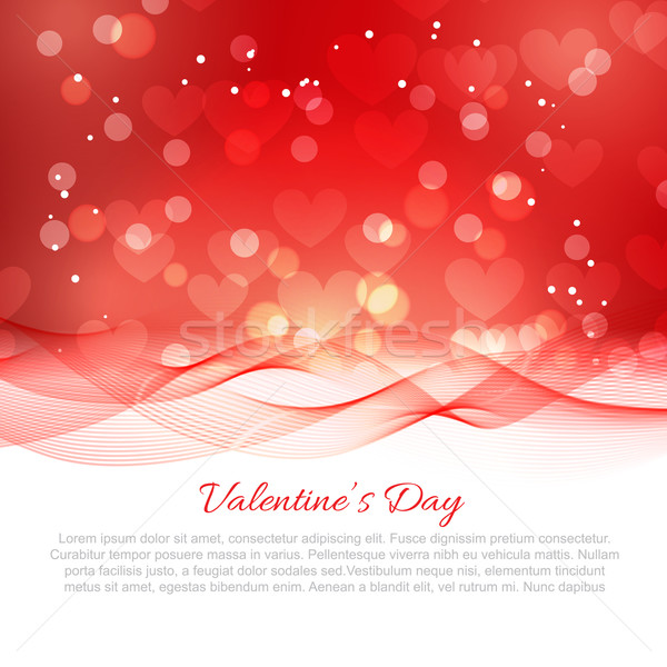 Valentine zi val efect vector bokeh Imagine de stoc © Pinnacleanimates