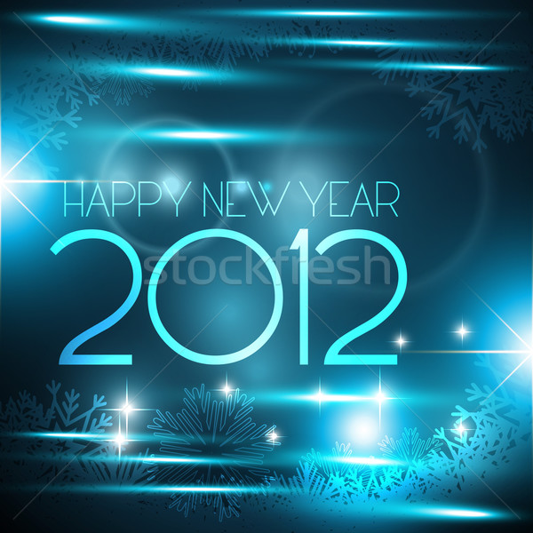 Vector año nuevo brillante feliz año nuevo feliz Foto stock © Pinnacleanimates