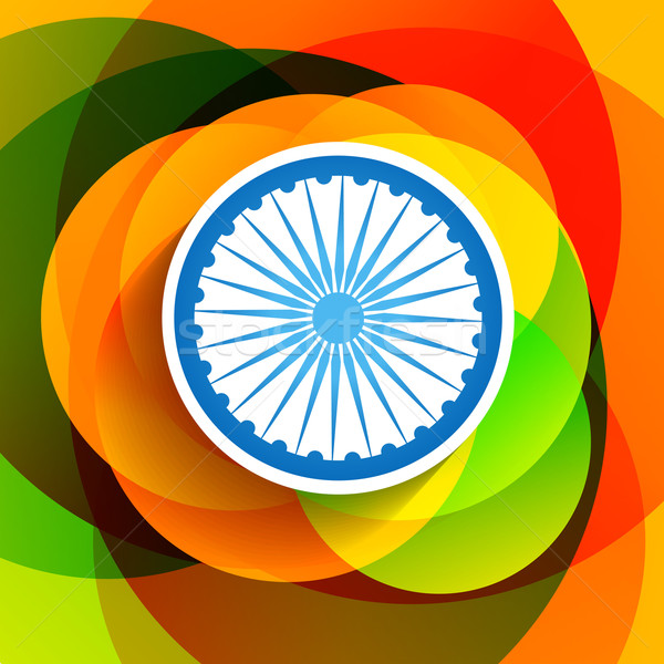 向量 波 風格 印度 旗 商業照片 © Pinnacleanimates