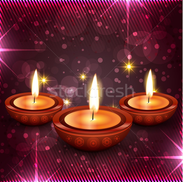 Foto stock: Diwali · vetor · feliz · luz · projeto · fundo