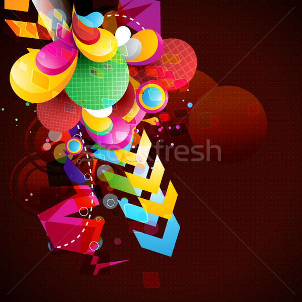 Abstrakten Kunstwerk farbenreich Design eps10 Farbe Stock foto © Pinnacleanimates