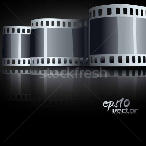Vetor rolo de filme realista 3D arte espaço Foto stock © Pinnacleanimates