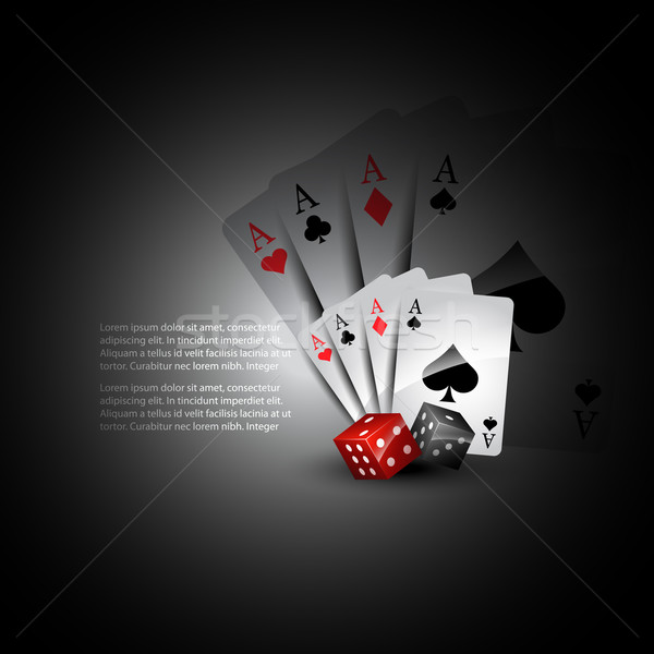 Vektor játszik kártya absztrakt művészet háló Stock fotó © Pinnacleanimates