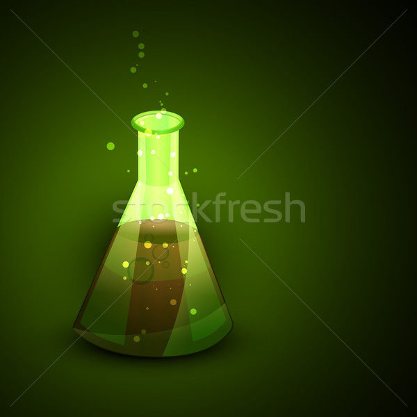 Stock photo: vector flask