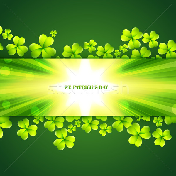 Shamrock belle jour de St Patrick résumé nature fond [[stock_photo]] © Pinnacleanimates