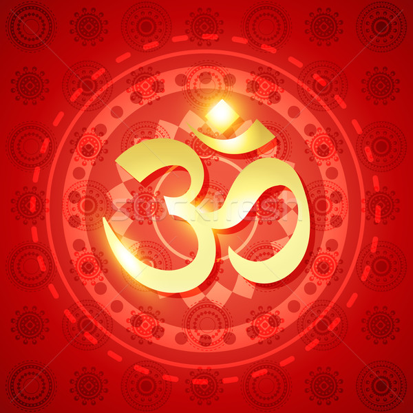 shiny hindu om Stock photo © Pinnacleanimates