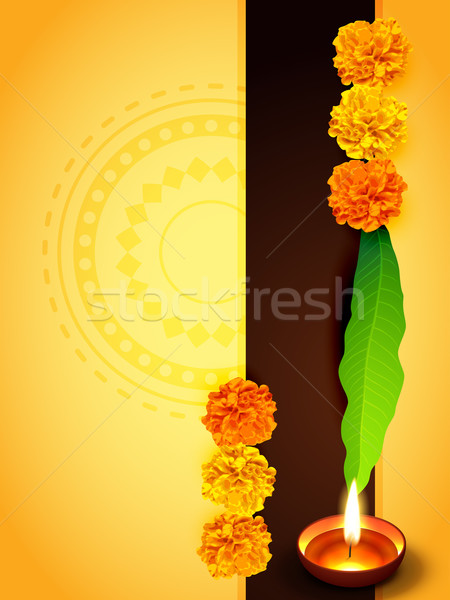 Stock photo: traditional diwali design