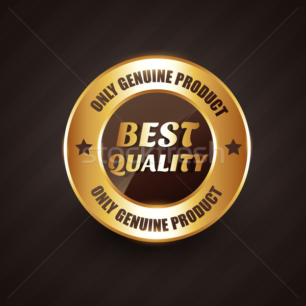 best quality premium label badge with genuine products design Stock photo © Pinnacleanimates