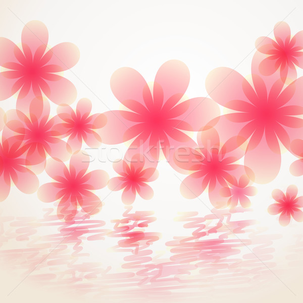Rózsaszín szín virág elegáns virág vektor terv Stock fotó © Pinnacleanimates