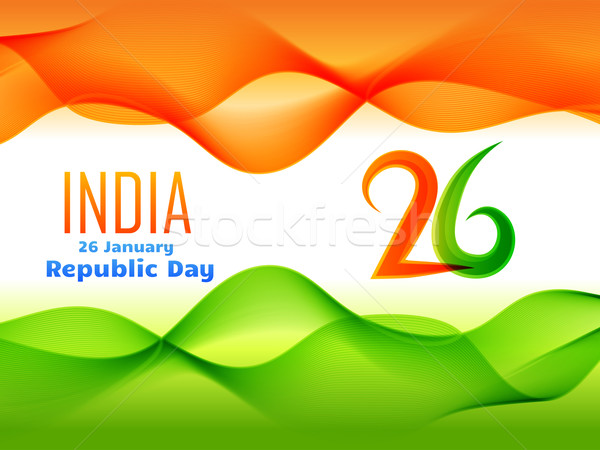 indian republic day design  made in wave style illustration  Stock photo © Pinnacleanimates