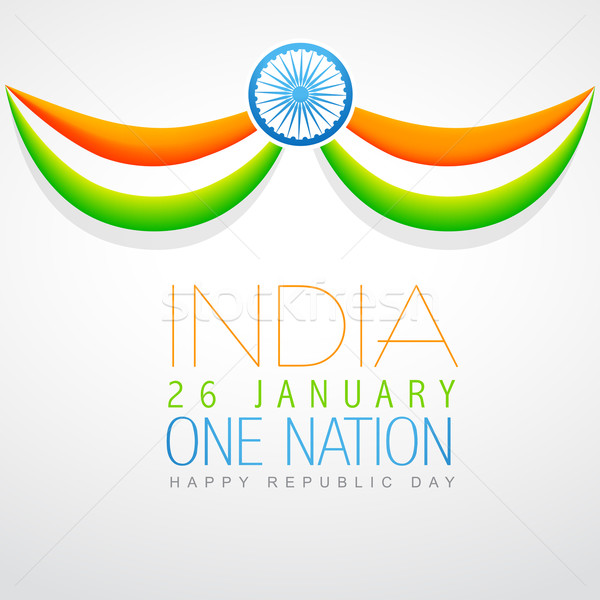 Bandiera India vettore spazio abstract Foto d'archivio © Pinnacleanimates