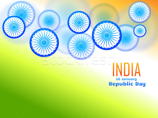 republic day design made with wheel  Stock photo © Pinnacleanimates
