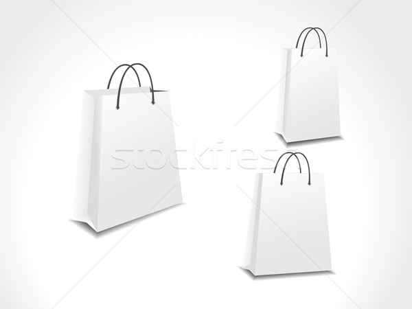 illustration set of three paper shopping bags. Stock photo © Pinnacleanimates