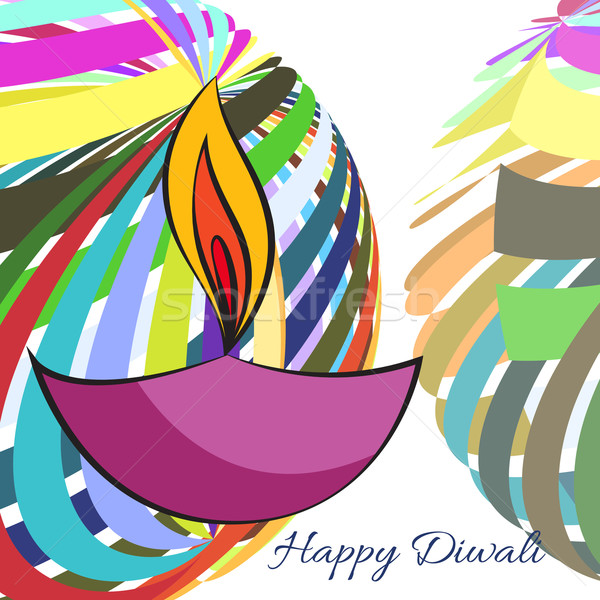 colorful background of diwali Stock photo © Pinnacleanimates