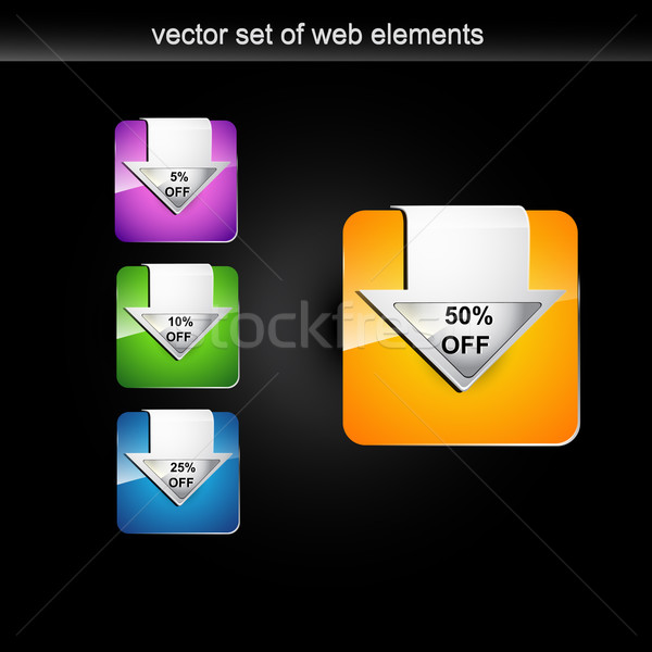 Vector web afişa cutie verde Imagine de stoc © Pinnacleanimates
