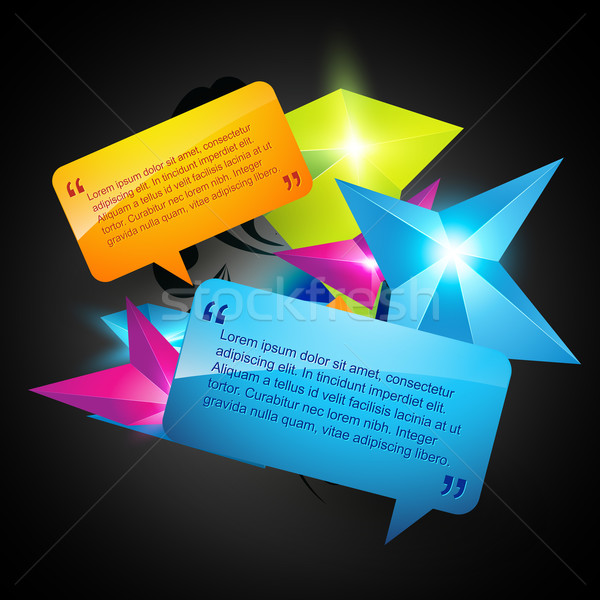 vector chat bubbles Stock photo © Pinnacleanimates