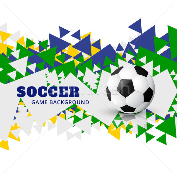 ベクトル サッカー デザイン 芸術 スポーツ 波 ストックフォト © Pinnacleanimates