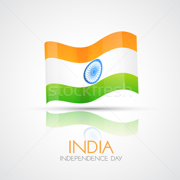 Foto stock: India · bandera · vector · diseno · ilustración · resumen