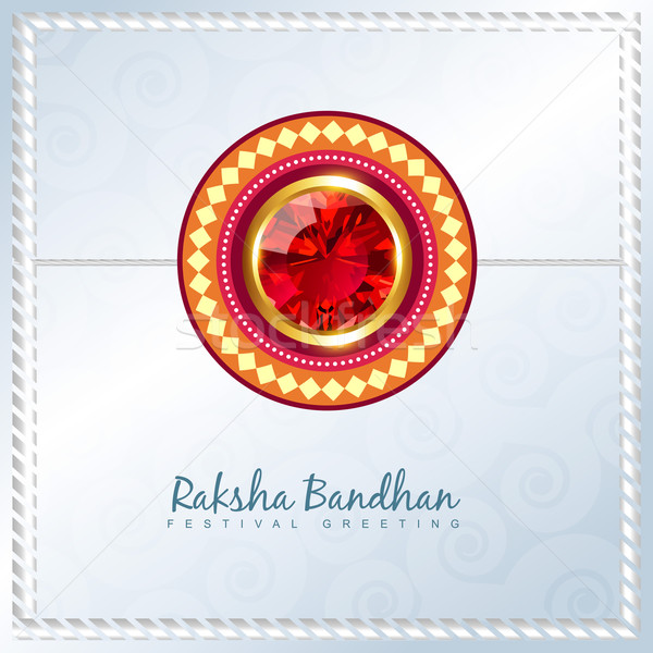 Stock photo: shiny rakhi vector background