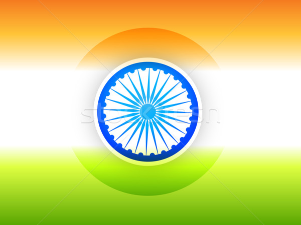 Indian Flagge Design Illustration Vektor einfache Stock foto © Pinnacleanimates