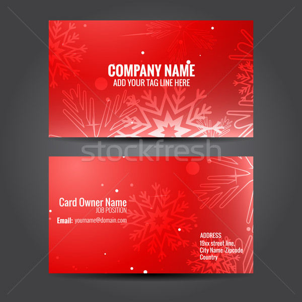 attractive business card template Stock photo © Pinnacleanimates