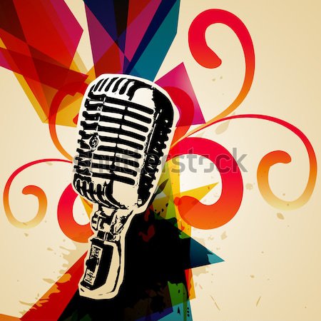 Mic vector design Stock photo © Pinnacleanimates