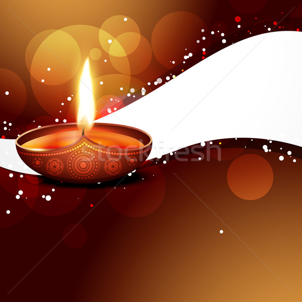 Diwali festival frumos colorat elegant vector Imagine de stoc © Pinnacleanimates