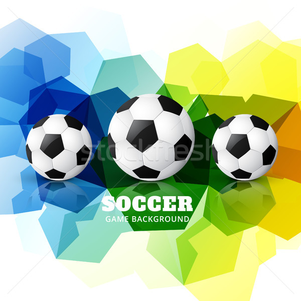 colorful football design Stock photo © Pinnacleanimates