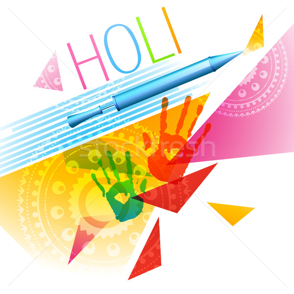 colorful holi background Stock photo © Pinnacleanimates