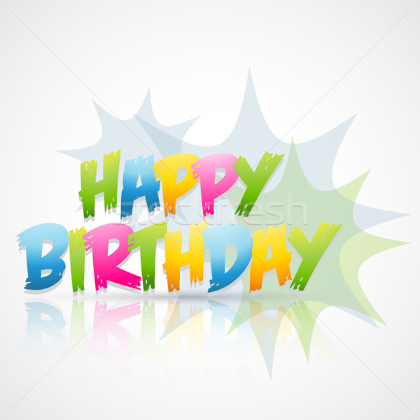 happy birthday card with blast Stock photo © Pinnacleanimates