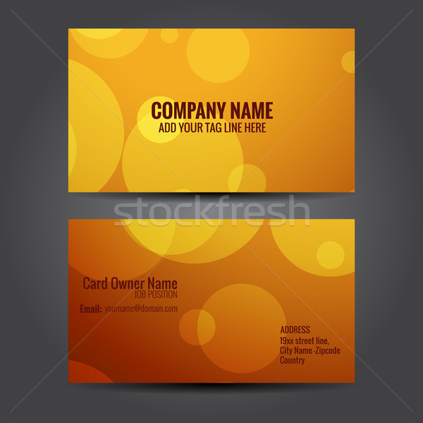 attractive business card template Stock photo © Pinnacleanimates