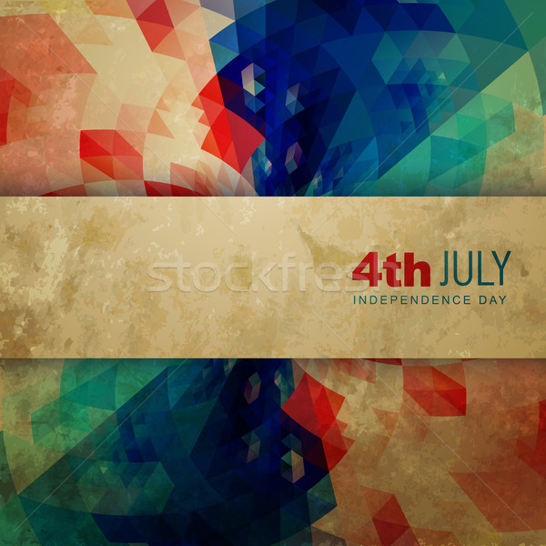 Amerykański dzień streszczenie star wolności Zdjęcia stock © Pinnacleanimates
