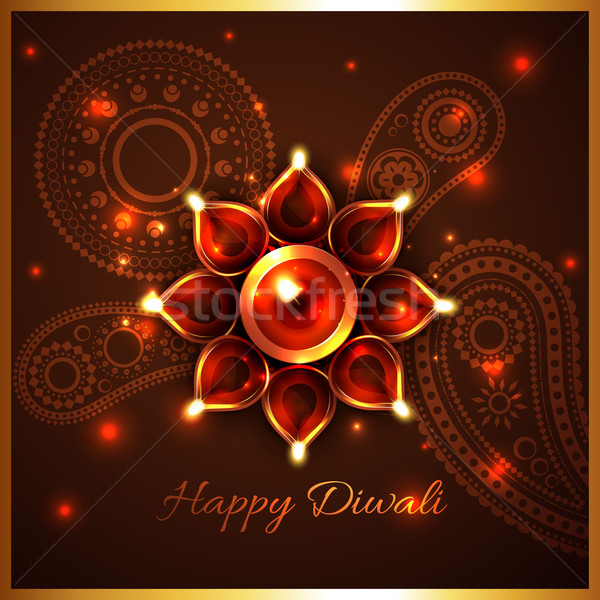 Hindu festival background of diwali Stock photo © Pinnacleanimates