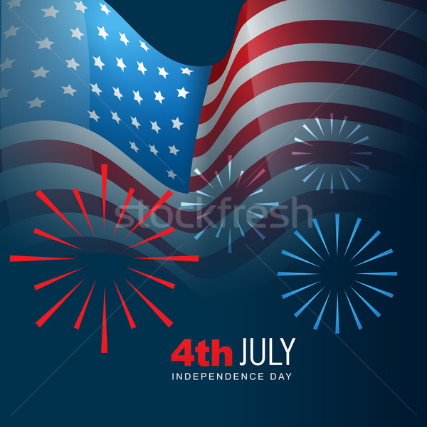 4th of july vector Stock photo © Pinnacleanimates