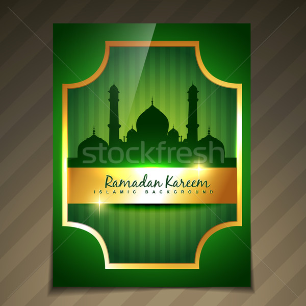 vector golden ramadan template Stock photo © Pinnacleanimates