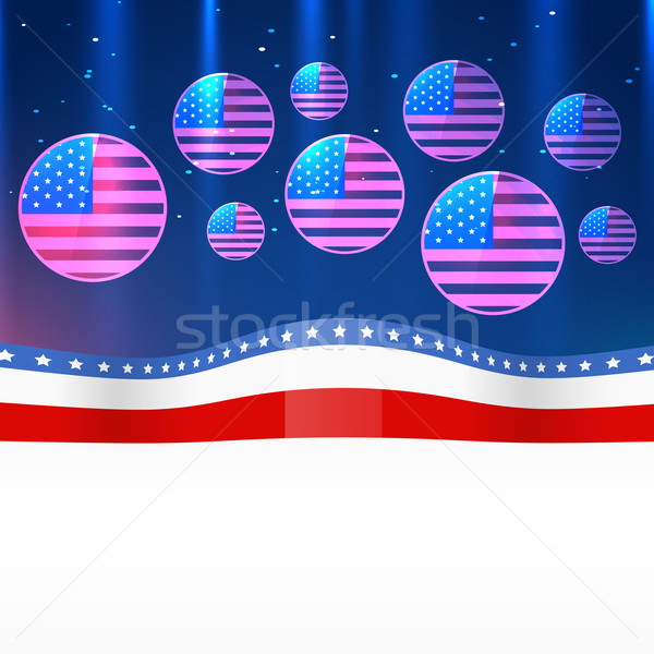Stock photo: vector 4th of july design