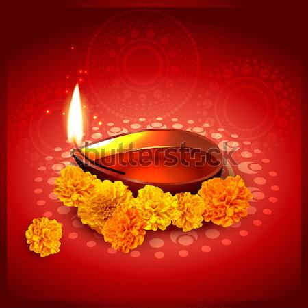 stylish diwali greeting Stock photo © Pinnacleanimates