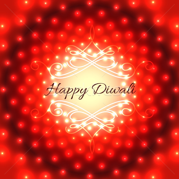 Stock photo: Creative design of diwali